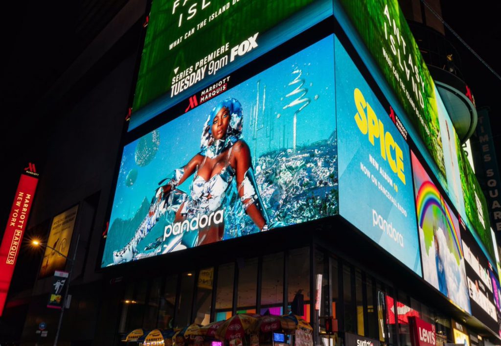 Spice Diana is overjoyed that her music has reached the New York Times Square billboard