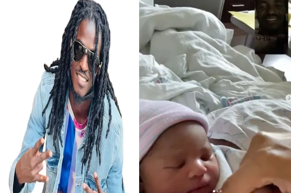 Wembley Mo and his wife Lola welcome their bouncing baby girl with tears of delight